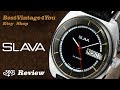 Hands-on video Review of Slava Soviet Mens Watch From 70s