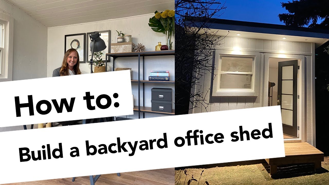 How To Build A Backyard Office Shed Youtube