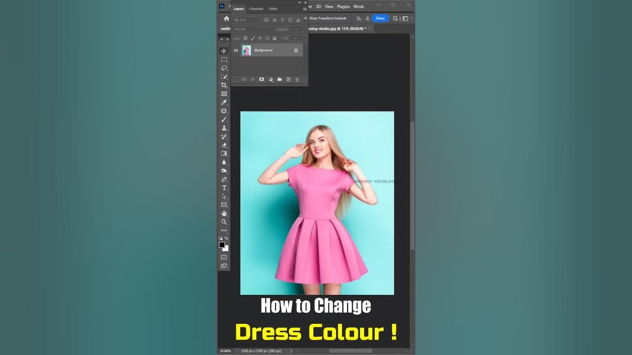 How to change dress color in photoediting 