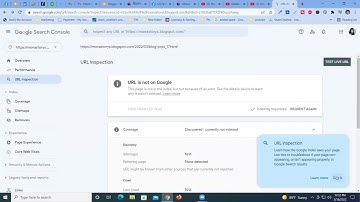 How to index your blogger post on the google search console | Sham Shorkar