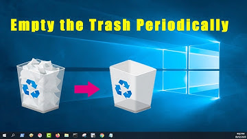 How to schedule to empty the trash