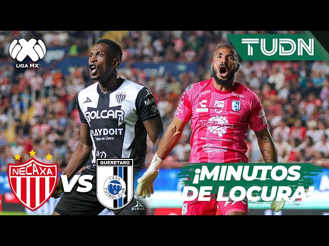 ¡JUEGO DE LOCURA! 🔥 Dos goles 3 MINUTOS | Necaxa 1-1 Querétaro | CL2024 - Liga Mx PLAY-IN | TUDN class=