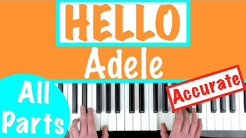 How to play HELLO by Adele Piano Chords Accompaniment Tutorial