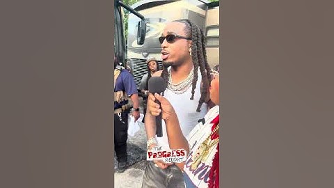 Quavo on set with The Progress Report at “TAKE ME THRU DERE” video shoot! 👀🔥