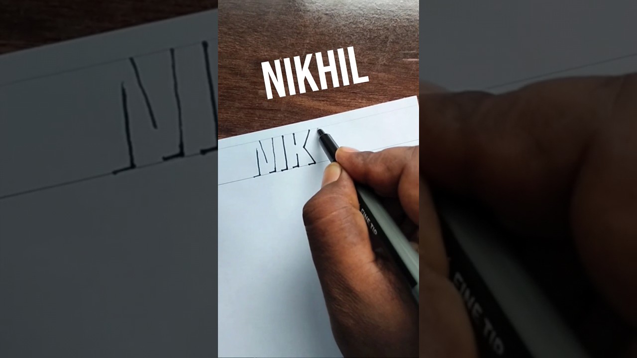 Nikhil , Shadow Name Writing 