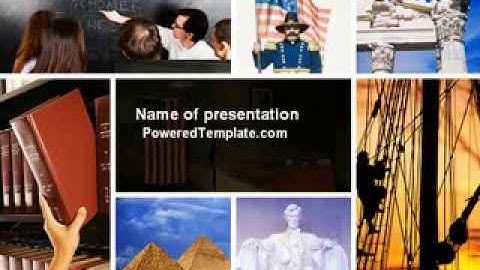 World History PowerPoint Template by PoweredTemplate.com