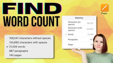 How to See Word Count in Pages