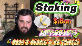 🔒 Secure profit guide! Solana Ban staking with 6015.43% APY and zero-risk mining explained!