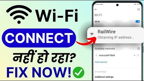 Fix WiFi Stuck on Obtaining IP Address | WiFi Not Connecting | WiFi Authentication Problem