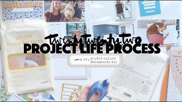 2022 Project Life Process: Week 37 Studio Calico September Documenter Kit
