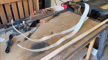 ERC longbow build along pt.2 - Applying a rawhide backing