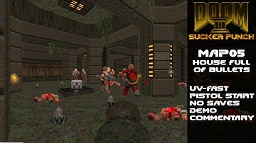 Doom II: Sucker Punch - MAP05 100% UV-Fast (Ultra Violence/Fast Monsters)