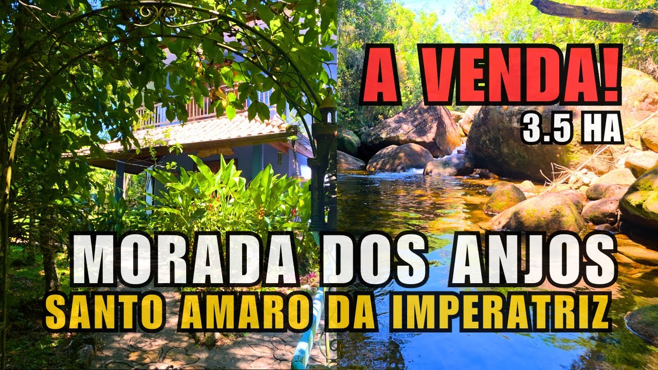 SÍTIO DOS SONHOS EM SANTO AMARO DA IMPERATRIZ - 35.000m² DE PURA NATUREZA