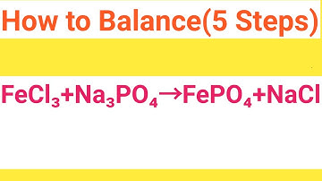 FeCl3+Na3PO4=FePO4+NaCl Balanced Equation||Iron(iii) chloride+Sodium phosphate=Iron(iii) phosphate+