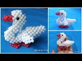 Diy how to make beaded duck  easy duck making with beads  beads craft homemadecreationsvandanahegde