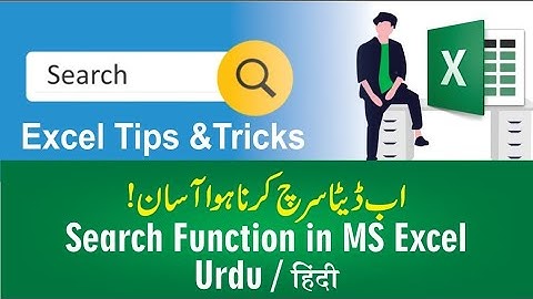 Search Formula In Excel || Search Formula used  In Excel || using Conditional Formatting Explained
