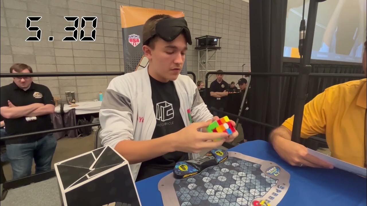 CubingUSA Nationals 2023 3x3x3 blindfolded 1st place by Tommy Cherry