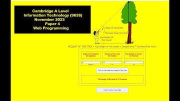 A Level IT 9626 November 2023 Paper 4 - Web Programming