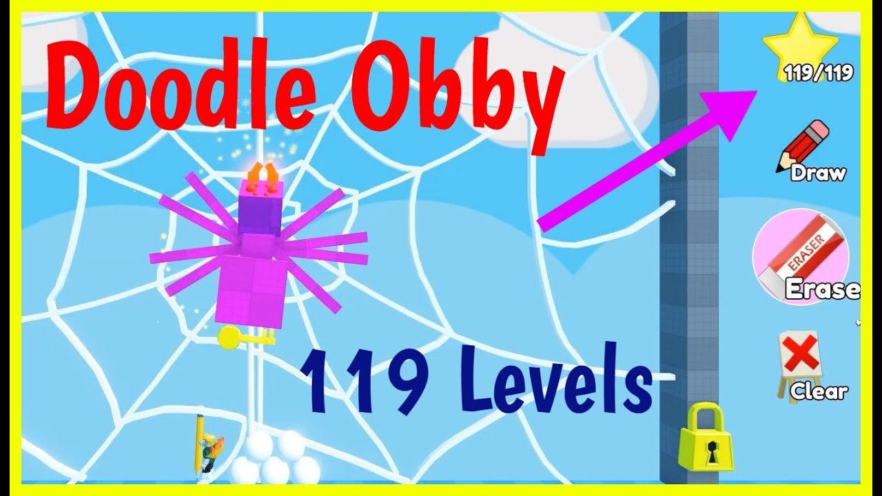 DOODLE OBBY Roblox Full WALKTHROUGH [ 119 LEVELS UPDATED!! ] - YouTube