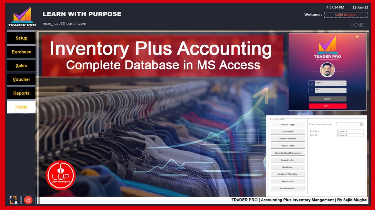 Accounting Plus Inventory Management Complete Automation database in