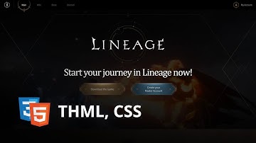 Lineage 2 Game HTML Template