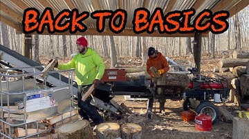 #353 Back to Basics: Splitting & Stacking Firewood Directly into IBC Totes