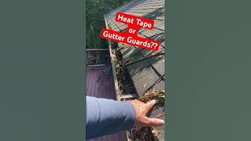 Gutter Dilemma! 🍂 Heat Tape vs. Gutter Guards—Which Wins? 🤔  #shorts
