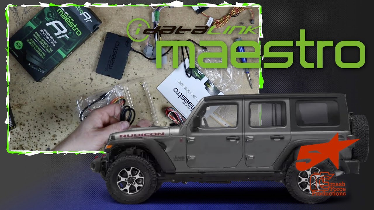 Jeep Wrangler JK idatalink Maestro and camera full install - YouTube