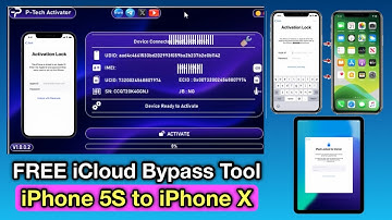 FREE iCloud Bypass Tool iPhone 5S to iPhone X | P-Tech Hello Activator |