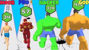 Amazing Upgrade Run 3D Gameplay ✓ NOOB VS PRO VS HACKER VS GOD in Upgrade Run 3D