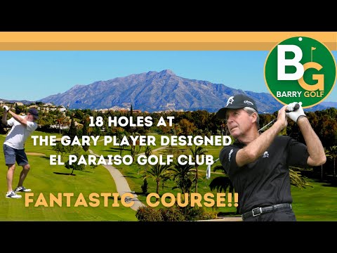 18 holes at the Beautiful Gary Player Designed El Paraiso Golf Club in Marbella.
