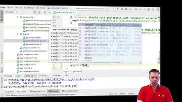Advanced Web Apps 2019 | Unit Testing in Angular | S3P33 | Adding helper for data from snapshotChang
