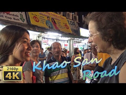 An Evening in Khao-san Road in Bangkok - Thailand 4K Travel Channel