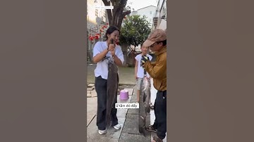 anh cần thủ vào nhà dân xin quả cà tím gặp em gái xinh đẹp và thân thiện cho ngay và cái kết#fishing