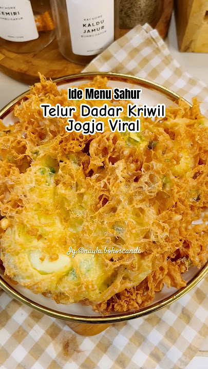 Telur dadar kriwil jogja viral ide menu sahur