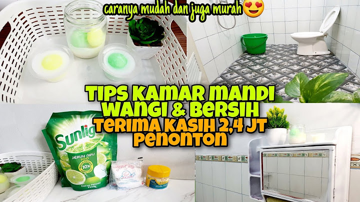 TIPS TO KEEP THE BATHROOM SMELLING AND CLEAN ||Clean House ||Zulaikha Pratiwi