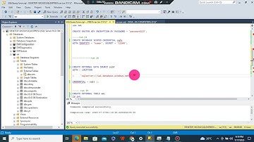 How to create external table for external source azure sql database table