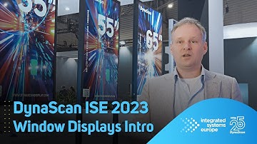 DynaScan Introduces Window-Facing High Brightness Displays at ISE 2023