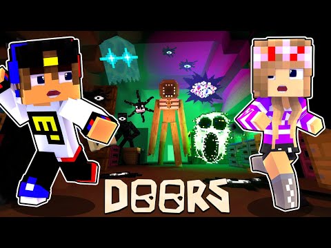 МОД НА СТРАШНУЮ КАРТУ DOORS в МАЙНКРАФТ ! ДЕВУШКА НУБ И ПРО ВИДЕО ТРОЛЛИНГ MINECRAFT FNAF