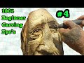 100% Beginner Woodspirit carving #4, Eyes and details.