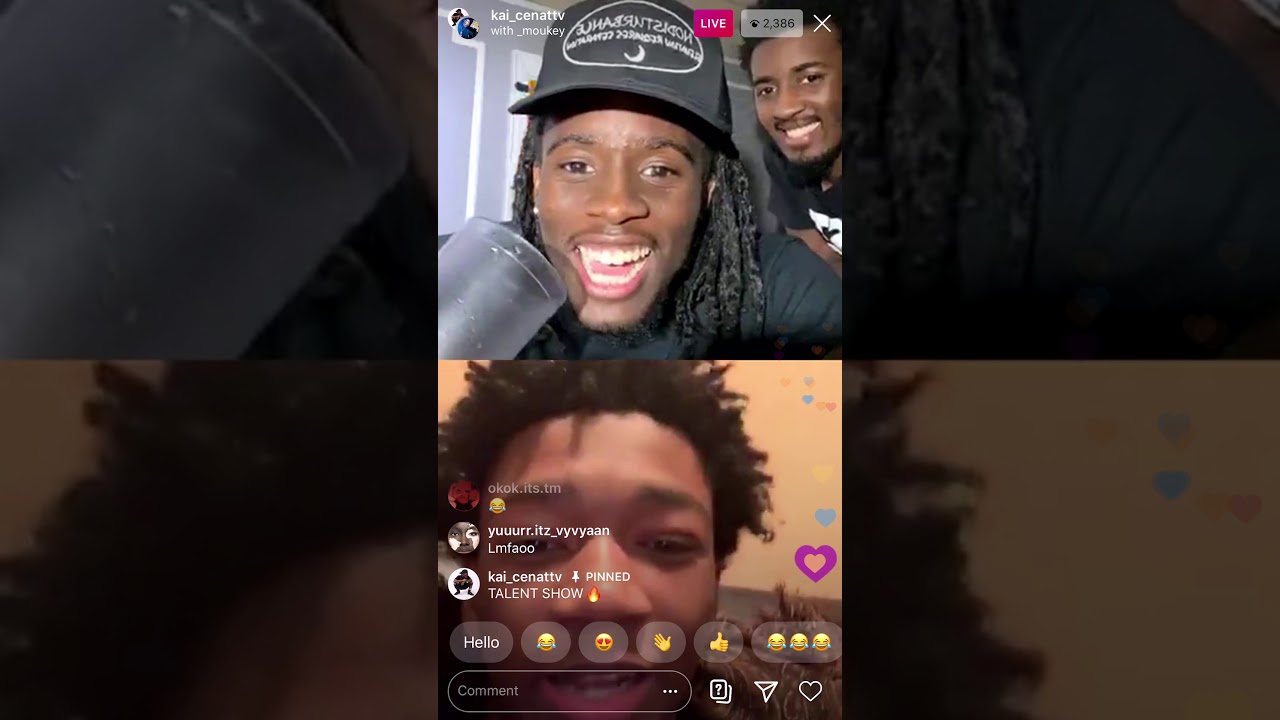 Kai cenat on live getting trolled by fans