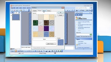 Microsoft® PowerPoint 2003: How to make backgrounds on Windows® 7?