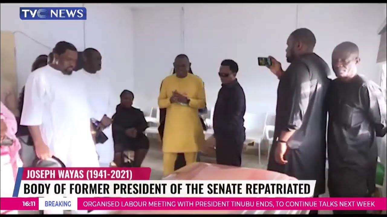 Body Of Former President Of The Senate Joseph Wayas Repatriated