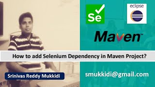 how to add selenium dependency in maven project