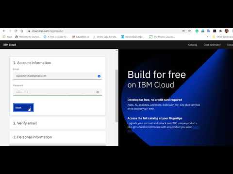 IBM Watson Chatbot 1: Setting up IBM ID