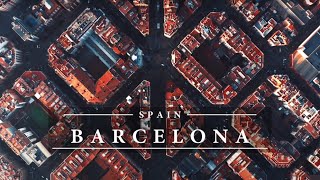 Aerial View of Barcelona, Spain - by drone [4k]