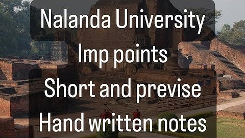 Nalanda University Unit 1-Teaching Aptitude(Ancient Universities of India)Ugc Net Paper 1