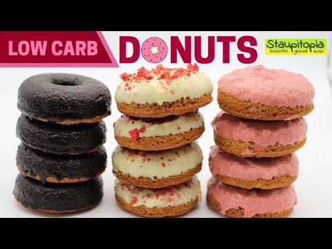 So kannst du Low Carb Donuts ohne Mehl und Zucker backen | Süße Low Carb Rezepte zum Naschen. 