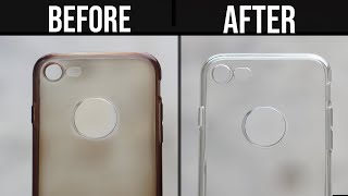 How to Clean Yellowness of Transparent Mobile Cover | Clean Silicon Cover at Home screenshot 2