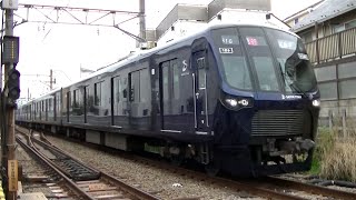 相鉄21000系21106F急行西高島平行き 東急目黒線奥沢駅付近の踏切通過